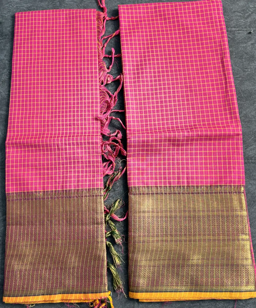 Handloom Kanchi Cotton Checks