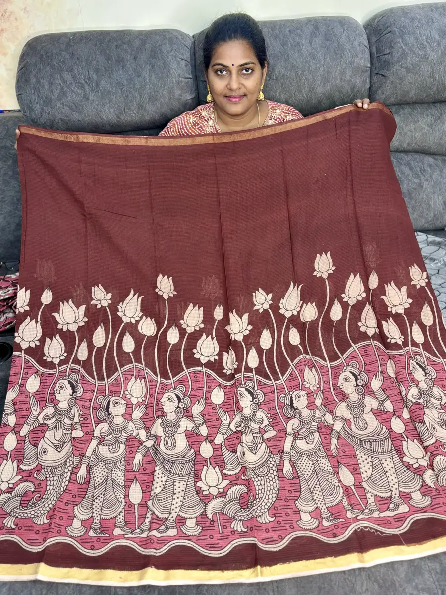 Pure Kota cotton Kalamkari