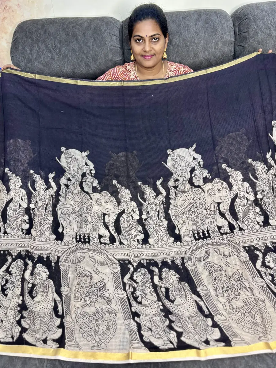 Pure Kota cotton Kalamkari
